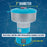Pool Chlorine Floater Dispenser with Pop-Up Refill Indicator, Hold 3" Tablets