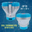 Deluxe Pool Chlorine Floater Dispenser with 100° F Thermometers on Each Side, Pop-Up Refill Indicator - Large Capacity Holds 3", 4" Tablets 8" Diameter Floating Chlorinator