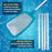 U.S. Pool Supply Swimming Pool 6 Foot Leaf Skimmer Net with 4 Deluxe Aluminum Pole Sections, Ultra Fine Mesh Netting, Clean Fine Debris, Pool Spa Pond