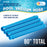 Professional Swimming Pool Vacuum Cleaner Hoses, Shorter 20" Sections, 4 Pieces - Extension Replacement Hoses 1.5" Cuffs Flexible Spiral Wound - Fits Most Brands of Automatic Cleaners