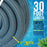 1-1/2" x 30 Foot Heavy Duty Spiral Wound Swimming Pool Vacuum Hose with Kink-Free Swivel Cuff, Flexible - Connect to Vacuum Heads