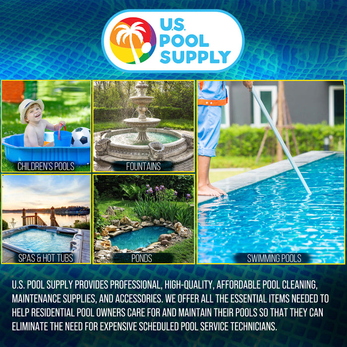 Swimming Pool Plastic Skimmer Replacement Basket (Set of 2) - Skim Remove Leaves, Bugs and Debris - 8" Top, 5.5" Bottom, 5" Deep - Not Weighted