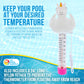 Floating Unicorn Thermometer - Easy to Read Temperature Display, Measures up to 120°F & 50°C, Swimming Pools, Spas, Kids Pools, Cute