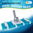 Professional 16" Weighted Flexible Swimming Pool Vacuum Head with Side Brushes, Swivel Hose Connection, EZ Clip Handle, Heavy Duty