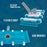 Professional 16" Weighted Flexible Swimming Pool Vacuum Head with Side Brushes, Swivel Hose Connection, EZ Clip Handle, Heavy Duty