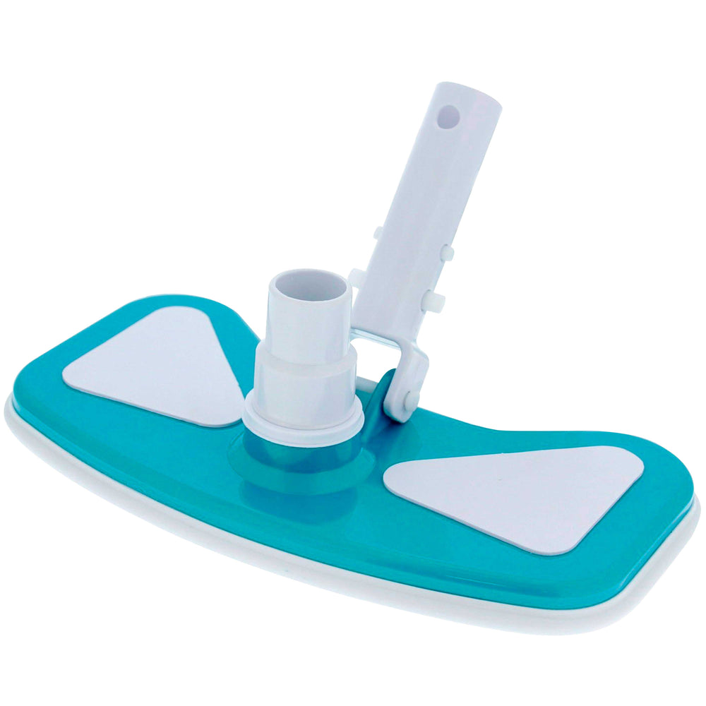 11" Weighted Butterfly Pool Vacuum Head with Swivel Hose Connection & EZ Clip Handle - Connect 1-1/4" or 1-1/2" Hose - Removes Debris, Cleans Floors