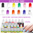 Master Airbrush Nail Decorating System - 12 Color Nail Paint Kit with Compressor, Airbrush, 100 Plus Stencil Designs and How to Airbrush Training Book