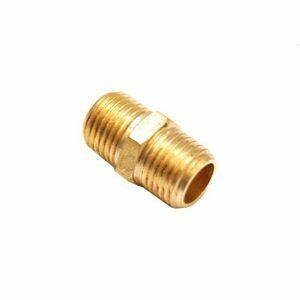 Master Airbrush Brand 1/4" BSP Male to 1/4" BSP Male Airbrush Adapter Fitting, Conversion Adapter Nipple, Connector for Airbrush Hoses and Compressors