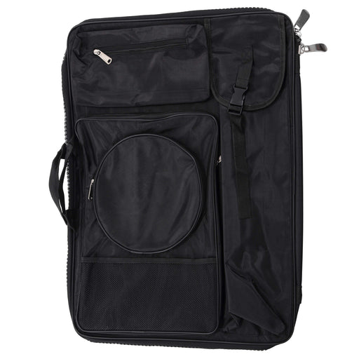 Black Nylon Art Portfolio Carry Backpack Bag, (Size: 25-1/2" x 19" x 4-3/8")