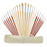 24 Piece Oil & Acrylic Paint Long Handle Artist Paint Brush Set with Canvas Carrying Case