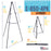 66" High Showroom Black Aluminum Display Easel and Presentation Stand (Pack of 4) - Large Adjustable Height Portable Floor and Tabletop Tripod