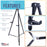 66" High Showroom Black Aluminum Display Easel and Presentation Stand (Pack of 4) - Large Adjustable Height Portable Floor and Tabletop Tripod