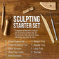 Pottery & Clay Tools Set (12-Piece) - Includes Pottery Tools, Canvas Case for Sculpting, Ceramics, and Easy Storage & Transport