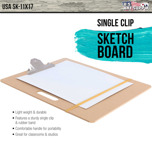 Sketch Board, Hardboard Sketchboard Portable Art Students Wooden Artist  Sketch Board Solid Drawing Board for Artists Students and Creatives