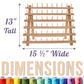 Premium 60-Spool Thread Holder: Wooden Sewing & Embroidery Thread Storage Organizer