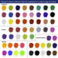 6 Color Starter Primary Opaque Acrylic Airbrush Paint Set with Reducer & Cleaner, Ready to Spray, 1 oz. Bottles