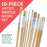 10-Piece Artist Painting Bristle Brush Set