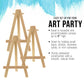8" High Small Natural Wooden Easel (6 Pack), A-Frame Canvas Stand Tripod, Small Painting Easels - Tabletop Easel for Painting, Canvases, Student Crafts, Event Signs Photos