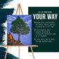 64" Wooden Easel Stand (4 Pack) - Adjustable A-Frame Tripod for Painting, Drawing, Photos & Signs - Lightweight Easels, Wood Easel Stand for Sign Wedding Display 40" Canvas Capacity