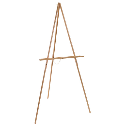 64" Wooden Easel Stand Tripod - Adjustable A-Frame Display for Painting, Drawing, Canvas, Photos & Signs - Lightweight Pinewood Studio Easel with Adjustable Tray & 40" Canvas Capacity