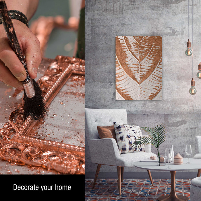 Metallic Foil Schabin Gilding Flakes, Imitation Copper 10 Gram Bottle - Metal Leaf Foil Flakes for Resin, Nails, Crafts, Painting, Jewelry, Slime, Arts and Crafts