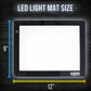 Lightmaster 18.75" Diagonal A4 LED Light Box Board - 9" x 12", Light Board Tracing Pad with Dimmable 12V Lamps, Artist Lightbox for Tracing, Drawing, Diamond Painting