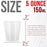 5 Oz (150 ml) Liquid Measuring Cups - Plastic Graduated Cup (100 Pack) with 25 Sticks - Reusable Mixing Cups for Paint, Craft, Kitchen, Lab, Medical Supplies, Epoxy Resin, Art