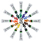 Professional 12 Color Set of Acrylic Paint in 12ml Tubes - Rich Vivid Colors for Artists, Students, Beginners, Kids, Adults - Canvas