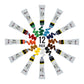 Professional Oil Paint Set - 12 Vibrant Colors in 12ml Tubes for Canvas, Wood & Art Surfaces - Oil Based Paint for Artists, Adults & Students