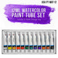 12-Color Water Colors Paint Set, 12ml Professional Watercolor Tubes, Vibrant Pigments - Water Colors Paint Adult Set for Artists