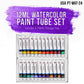 24-Color Water Colors Paint Set, 12ml Professional Watercolor Tubes, Vibrant Pigments - Water Colors Paint Adult Set for Artists