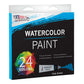 24-Color Water Colors Paint Set, 12ml Professional Watercolor Tubes, Vibrant Pigments - Water Colors Paint Adult Set for Artists