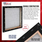 16 x 16 inch Black Stretched Canvas 12-Ounce Primed, 4-Pack - Professional Artist Quality 3/4" Profile, 100% Cotton, Heavy-Weight, Gesso