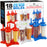 U.S. Kitchen Supply® Jumbo Set of 18 Star Shaped Ice Pop Molds - Sets of 6 Red, 6 White & 6 Blue